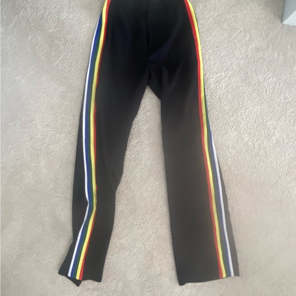 Zara Black Trouser Pant with Rainbow Stripe - Picture 2 of 3